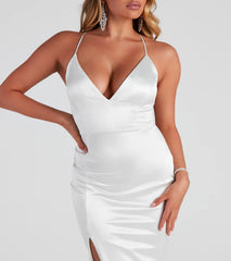 Kenzie Formal Lattice Midi Dress
