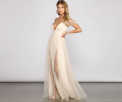 Chantal Formal Polka Dot A-Line Dress