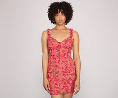 Pretty And Chic Paisley Printed Mini Dress