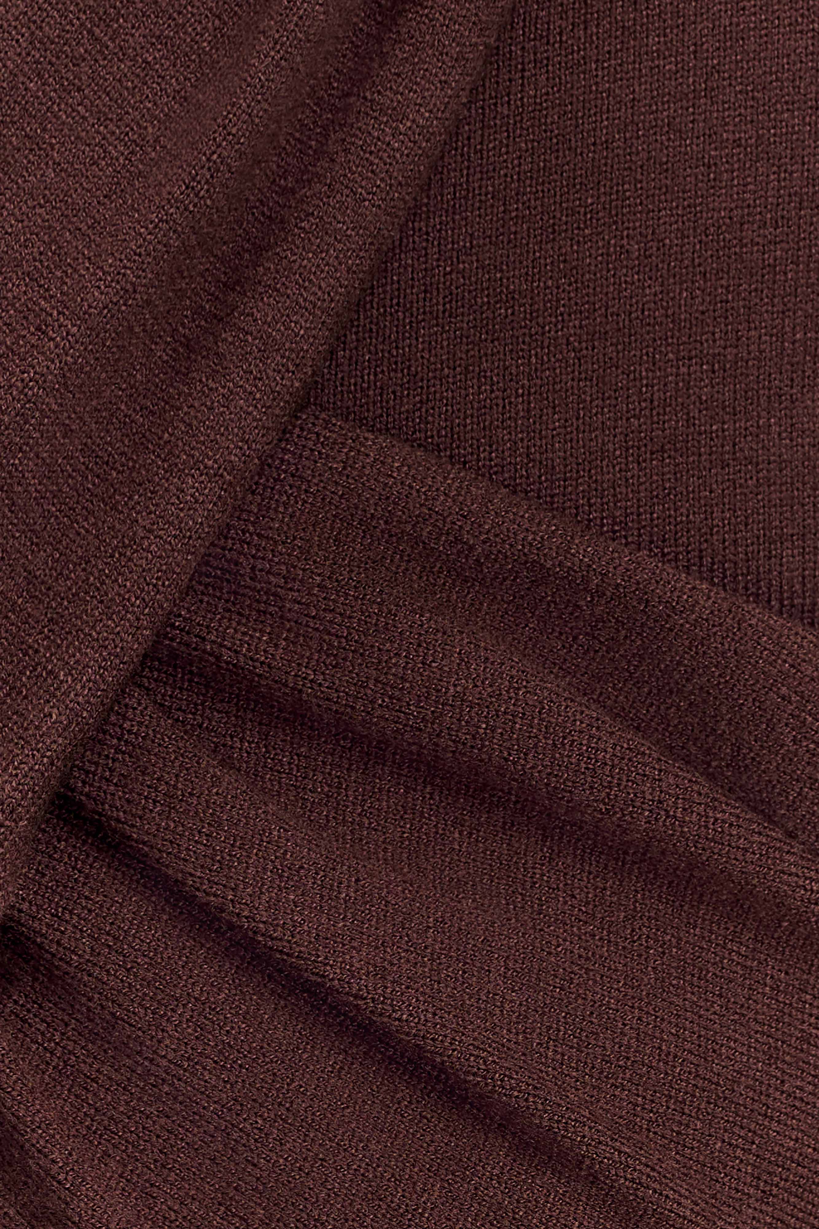 Kaylen Knit Long Sleeve Top - Dark Chocolate