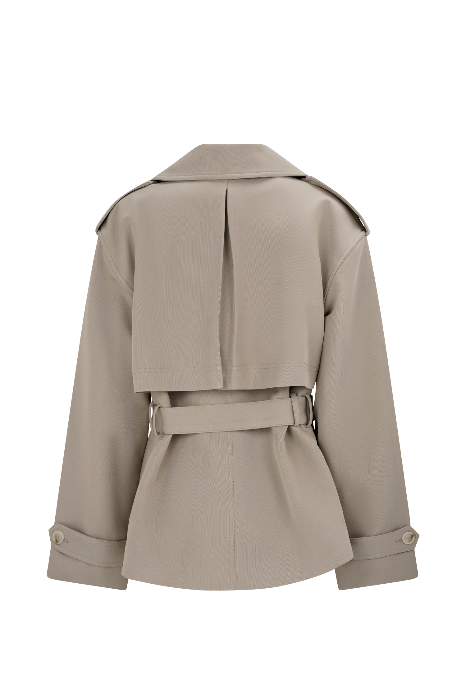 Alden Short Trench Jacket - Pebble