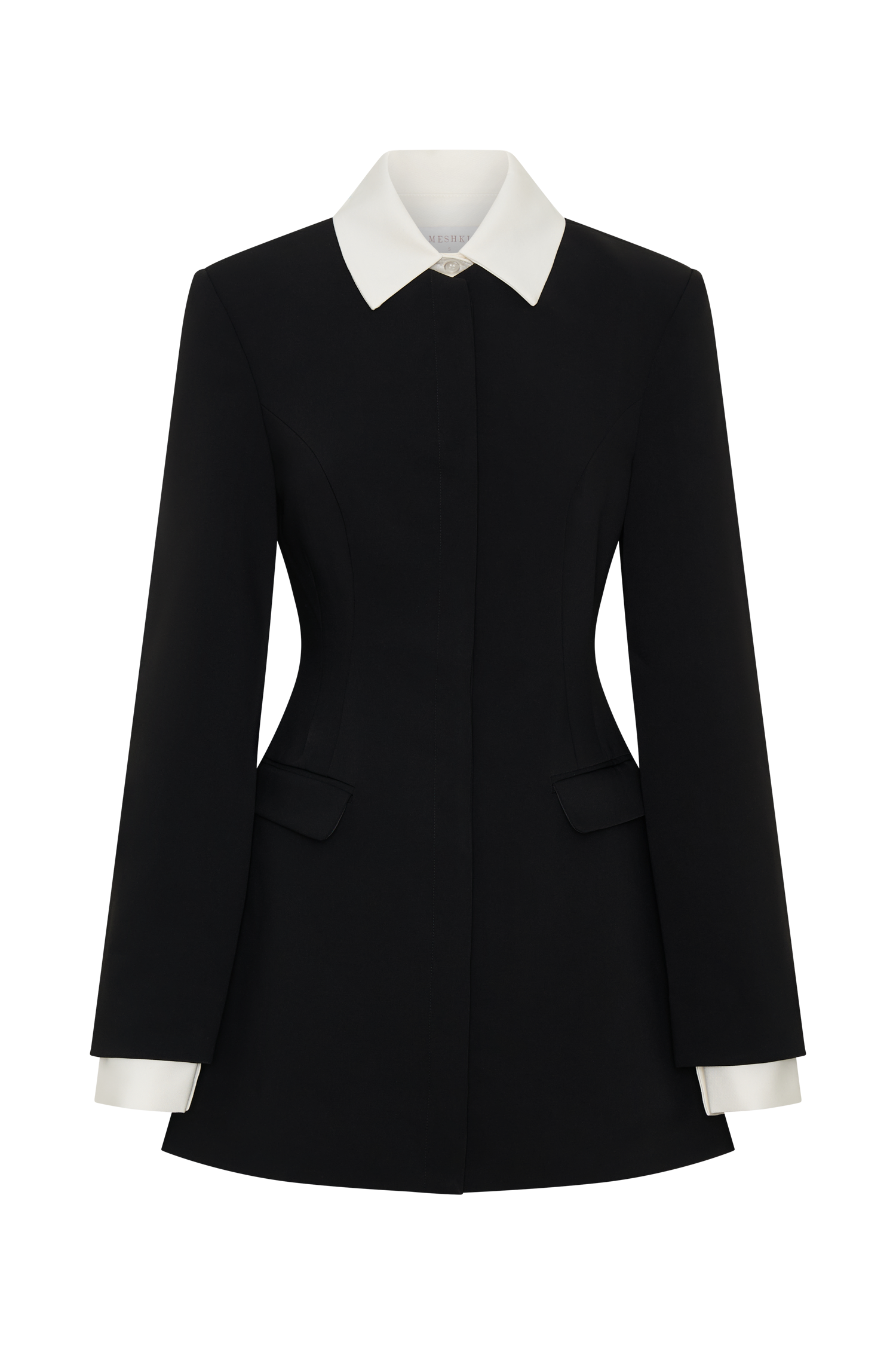 Gretchen Suiting Mini Dress - Black